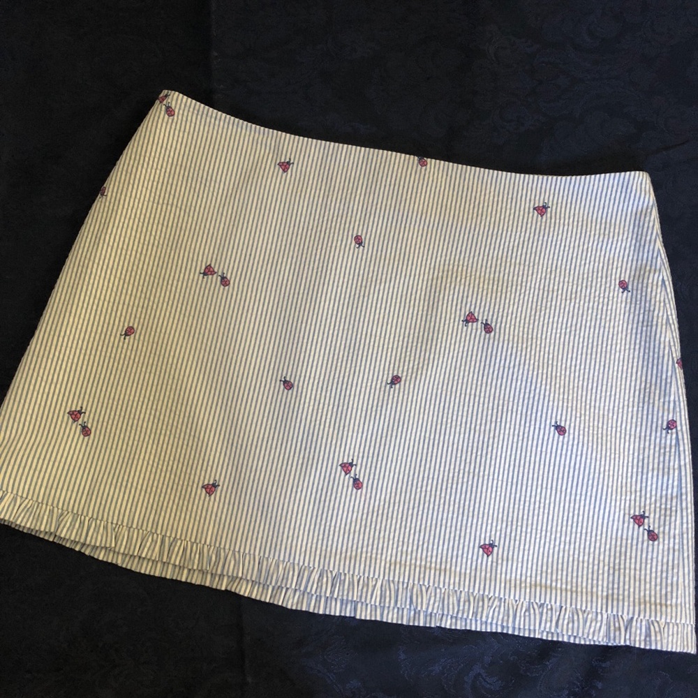 LILLY PULITZER Skirt Stripes & Ladybugs
